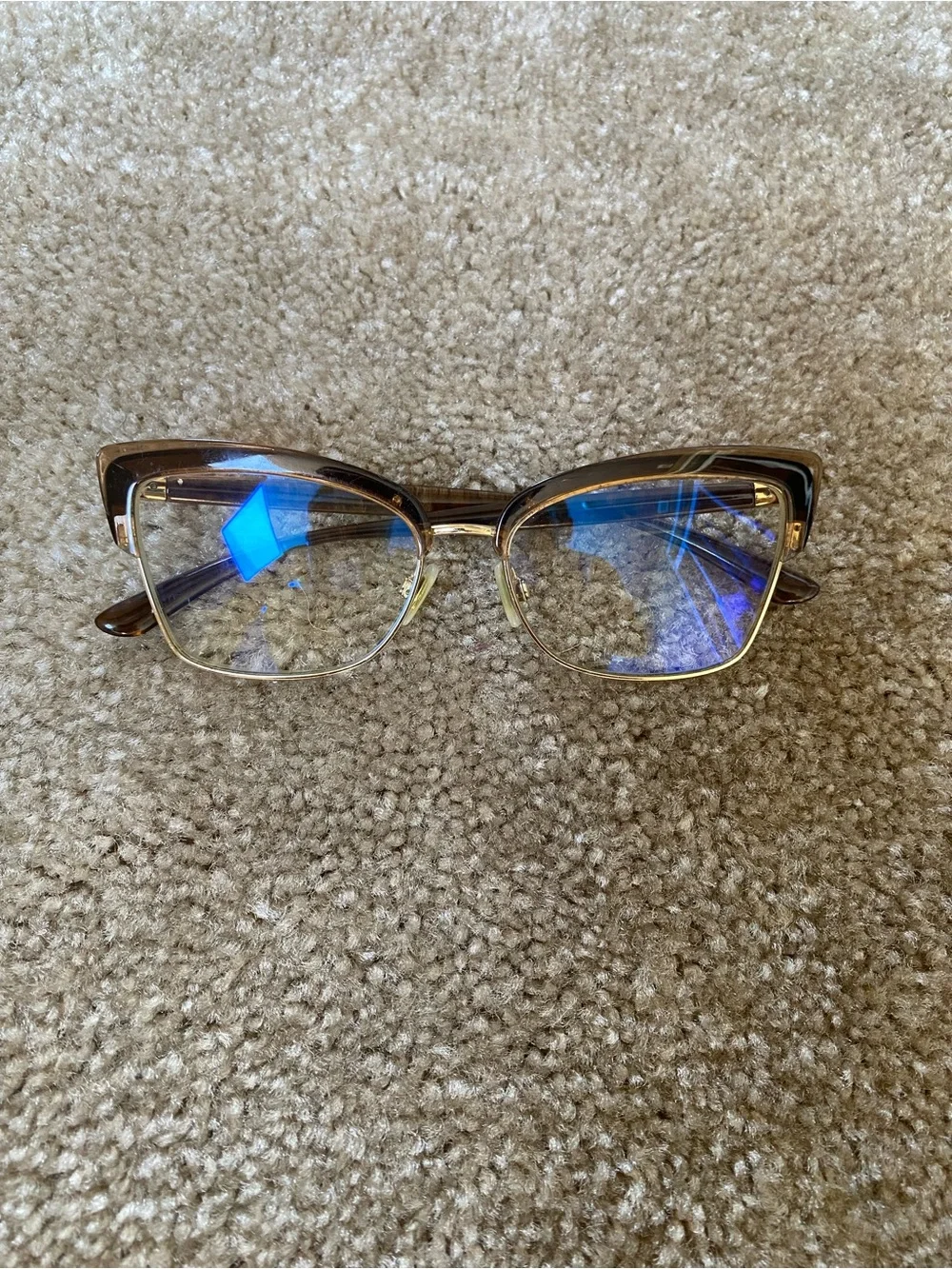 Dolce Gabbana Brown Cat-Eye Eyeglasses - DG 5045 5374 55/16 140 PD 2010765